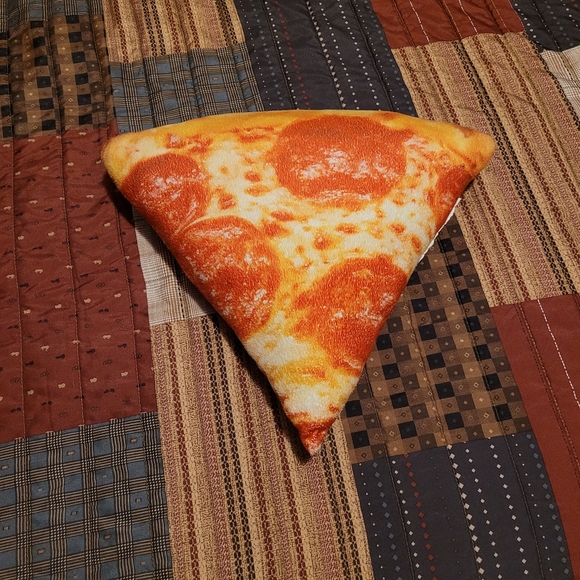 Pepperoni Pizza Slice Pillow Room Decor Kawaii Bedding Decoration Cute Display - Picture 3 of 3